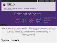 Tablet Screenshot of pro-a.org
